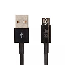 USB Кабель JUST Simple Micro USB Cable Black (MCR-SMP10-BLCK) - мініатюра 2