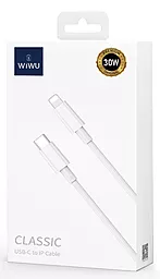 Кабель USB PD WIWU Wi-C008 max YouPin 30w 3a 1.2m USB Type-C - Lightning cable whit - миниатюра 6