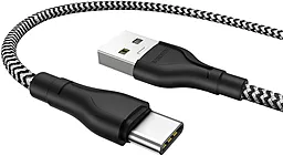 Кабель USB Borofone BX39 Beneficial 3A USB Type-C Cable Zebra - миниатюра 3
