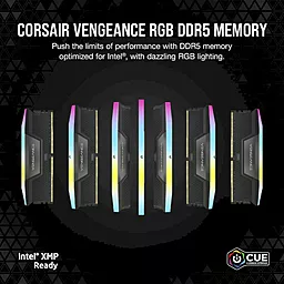 Оперативная память Corsair 48 GB (2x24GB) DDR5 6000 MHz Vengeance RGB (CMH48GX5M2E6000C36) - миниатюра 8