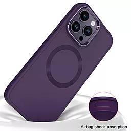 Чехол Epik Bonbon Metal Style with MagSafe для Apple iPhone 12 Pro Max Dark Purple - миниатюра 2