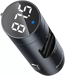 Автомобильное зарядное устройство Baseus Energy Column Car Wireless MP3 Charger Silver (CCNLZ-B0G) - миниатюра 3