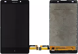 Дисплей Nokia XL Dual Sim RM-1030, RM-1042, RM-1061 + Touchscreen Black