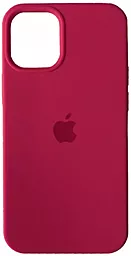 Чехол Silicone Case Full для Apple iPhone 15 Pro Max Rose Red
