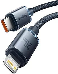 Кабель USB PD Baseus Crystal Shine 20W USB Type-C - Lightning Cable Black (CAJY000201) - миниатюра 2