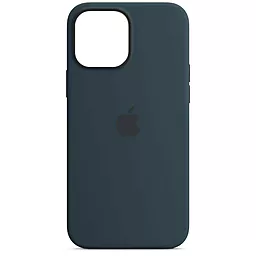 Чехол Apple Silicone Case Full with MagSafe and SplashScreen для Apple iPhone 13 Pro Abyss Blue