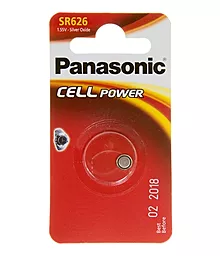 Батарейки Panasonic SR626SW (377) (177) 1шт (SR-626EL/1B) 1.55 V