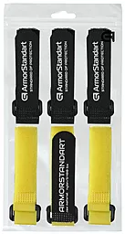 Органайзеры-хомуты для кабелей ArmorStandart Rew Set 3+3 Black/Yellow (ARM58094)