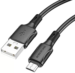 Кабель USB Borofone BX80 Succeed 2.4 micro USB Cable Black