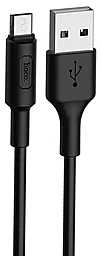 Кабель USB Hoco X25 Soarer Charged micro USB Cable Black