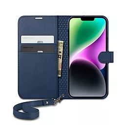Чехол Spigen Wallet S для Apple iPhone 14 Classic Blue (ACS05420) - миниатюра 4