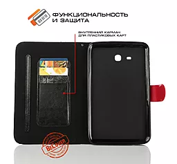 Чохол для планшету BeCover Folio PU case для Samsung T110/T111/T113/T116 Galaxy Tab 3 Lite Black - мініатюра 4