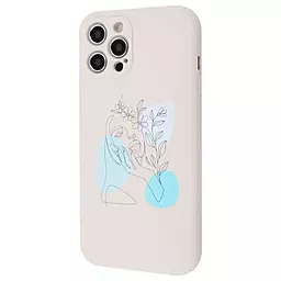 Чехол Wave Minimal Art Case with MagSafe для Apple iPhone 12 Pro Max Beige/Flower Girl