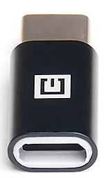 Адаптер-переходник REAL-EL M-F USB Type-C -> micro USB Black (EL123500018) - миниатюра 2