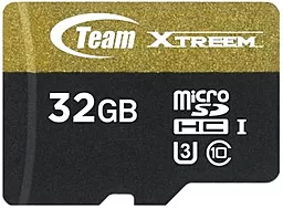 Карта пам'яті Team microSDHC 32GB Xtreeme Class 10 UHS-I U3 + SD-адаптер (TUSDH32GU303) - мініатюра 2