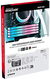 Оперативная память Kingston Fury 32 GB DDR5 6000 MHz Renegade RGB White/Silver (KF560C32RWA-32) - миниатюра 5