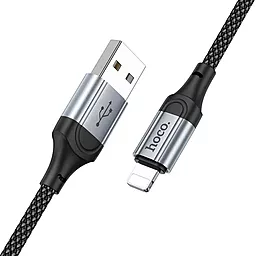 Кабель USB Hoco КX102 Fresh charging 12w 2.4a Lightninhg cable black - миниатюра 5