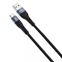 Кабель USB Proove Light Silicone 12w micro USB cable Black (CCLC20001301)