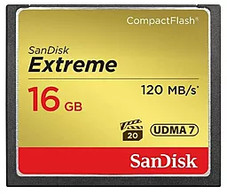 Карта памяти SanDisk Compact Flash 16GB Extreme 800X UDMA 7 (SDCFXS-016G-X46)