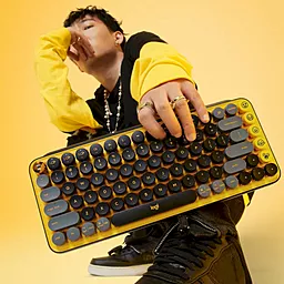 Клавиатура Logitech POP Keys Wireless Mechanical Keyboard UA Blast Yellow (920-010735) - миниатюра 11