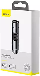 Автомобильное зарядное устройство Baseus Energy Column Car Wireless MP3 Charger Silver (CCNLZ-B0G) - миниатюра 8