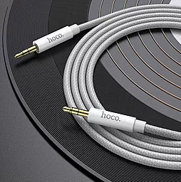 Аудио кабель Hoco UPA19 AUX mini Jack 3.5mm M/M Cable 1 м gray - миниатюра 3