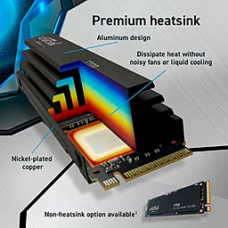 SSD Накопитель Micron T700 4 TB with heatsink (CT4000t700SSD5) - миниатюра 7