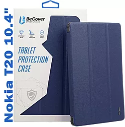 Чехол для планшета BeCover Smart Case для Nokia T20 10.4" Deep Blue (708042) - миниатюра 2