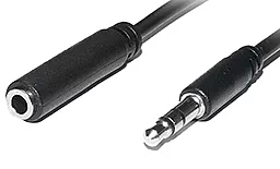 Аудио удлинитель REAL-EL mini Jack 3.5mm M/F 1 м black (EL123500041) - миниатюра 2