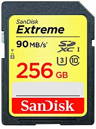 Карта памяти SanDisk SDXC 256GB Extreme Class 10 UHS-I U3 (SDSDXNF-256G-GNCIN)