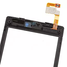 Сенсор (тачскрин) Nokia Lumia 520, Lumia 525 RM-914 with frame Black - миниатюра 5
