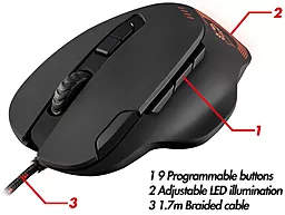 Компьютерная мышка Trust GXT 162 Optical Gaming Mouse (21186) - миниатюра 5