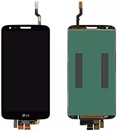 Дисплей LG G2 (D800, D801, D802, D802TR, D803, F320K, F320L, F320S, LS980) (34 pin) з тачскріном, оригінал, Black