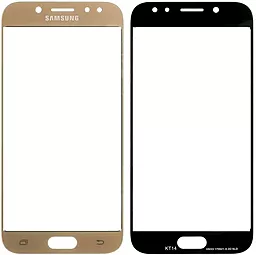 Корпусное стекло дисплея Samsung Galaxy J5 Duos J500 (J500F, J500H, J500M) (original) Gold