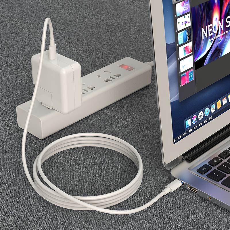 Кабель USB Borofone BX44 Type-C - Type-C Cable 5A 100W 2м White / изоборажение №1