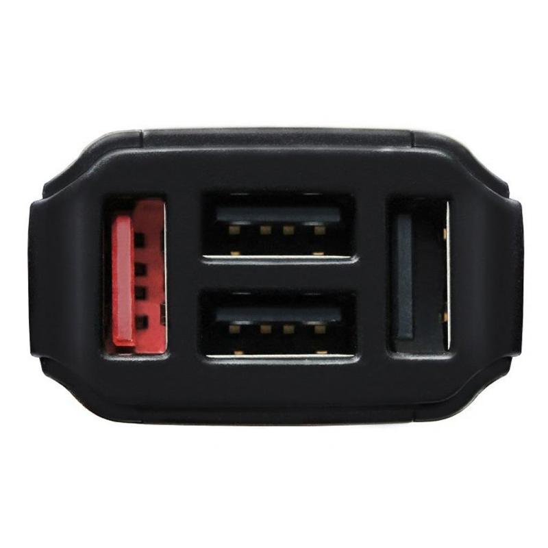 Автомобильное зарядное устройство с быстрой зарядкой Grand-X Home Charger 4 USB 7.8A QC3.0 Black (CH-09) / изоборажение №2