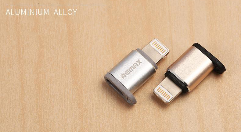 Адаптер-перехідник Remax Micro USB - Lightning Apple Adapter Silver (RA-USB2) / зображення №2