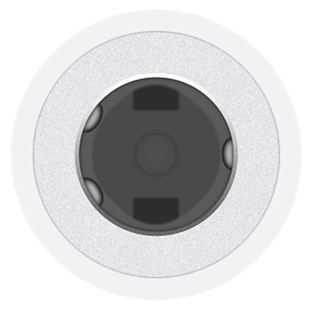 Аудио-переходник Apple Type-C to 3.5 mm Headphone Adapter White (MU7E2 / MU7E2FE/A) / изоборажение №2