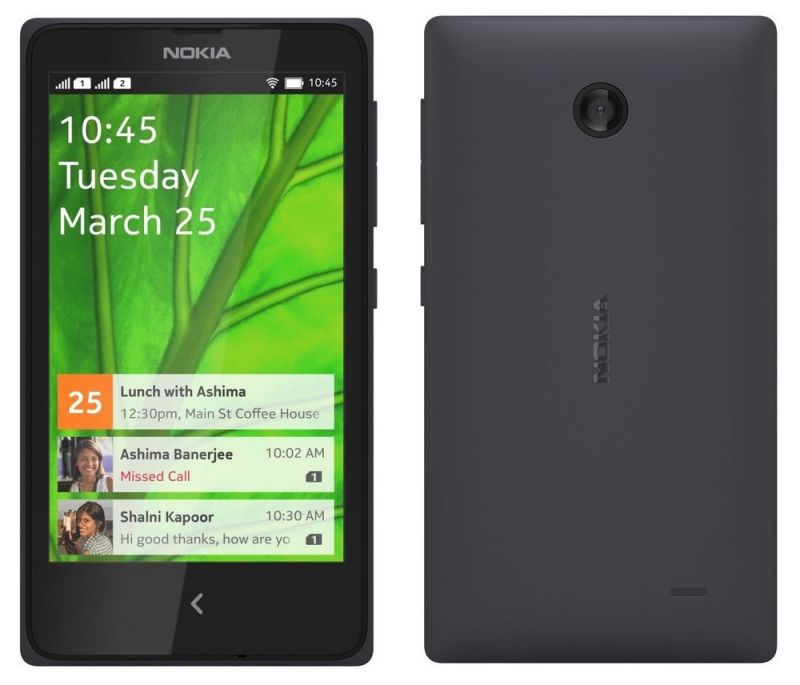Дисплей Nokia X Dual Sim RM-980 + Touchscreen with frame (original) Black / зображення №1