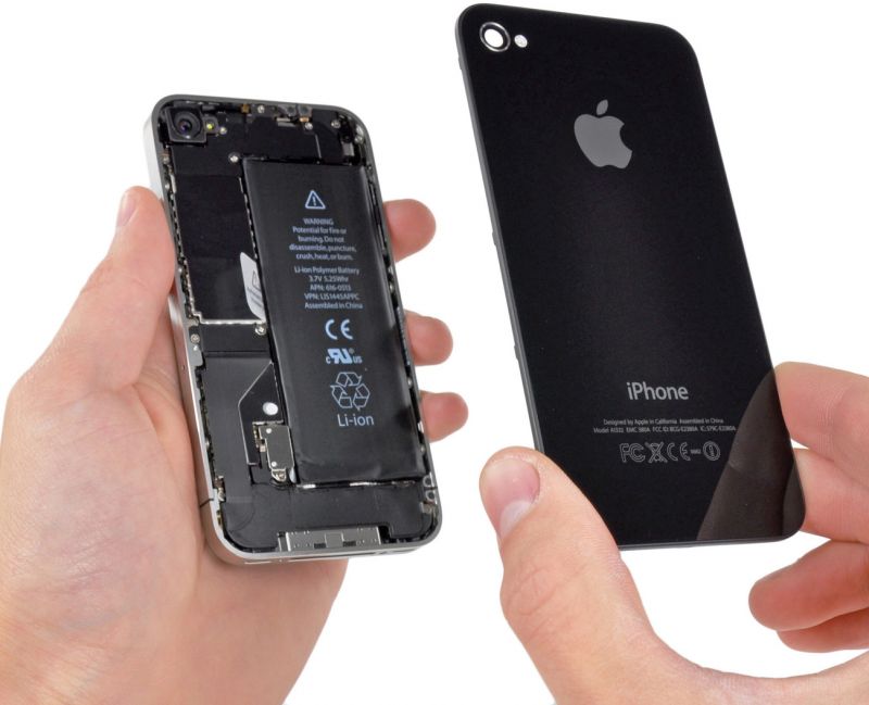 Свойства батареи для Apple iPhone 4