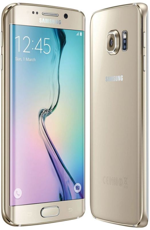 Дисплей Samsung Galaxy S6 Edge G925 з тачскріном, оригінал, Gold / зображення №1