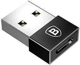 Адаптер-переходник Baseus Exquisite USB Male to Type-C Female Adapter Converter Black (CATJQ-A01) - миниатюра 5
