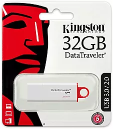 Флешка Kingston DataTraveler Gen.4 32GB USB 3.0 (DTIG4/32GB) White - мініатюра 3