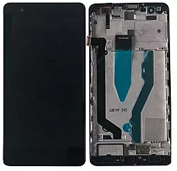 Дисплей Lenovo Vibe K5 Note, Vibe K5 Note Pro (A7020a40, A7020a48, K52e78) з тачскріном і рамкою, Black