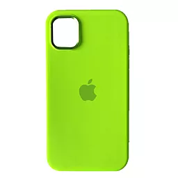 Чехол 1TOUCH Silicone Case Metal Frame для iPhone 14 Party green