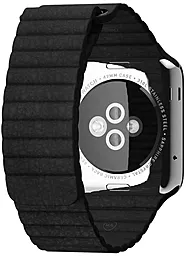 Сменный ремешок для умных часов Apple Watch Leather Loop Band 42mm Black - миниатюра 3