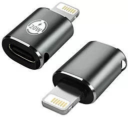 Адаптер-переходник XoKo AC-015m 20W M-F Lightning -> USB Type-C Black (XK-AC-015m) - миниатюра 3