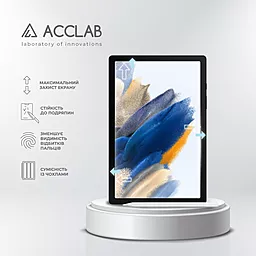 Защитное стекло ACCLAB Full Glue для Samsung Tab A8 2021/X200/X205 10.5" Black - миниатюра 4