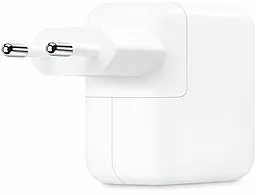 Сетевое зарядное устройство с быстрой зарядкой Apple Original 35W Dual USB-C Port Power Adapter А2676 White (MNWP3ZM/A) - миниатюра 2