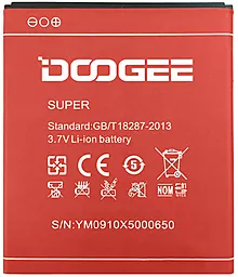 Акумулятор DOOGEE X5 (3100 mAh) 12 міс. гарантії Червоний